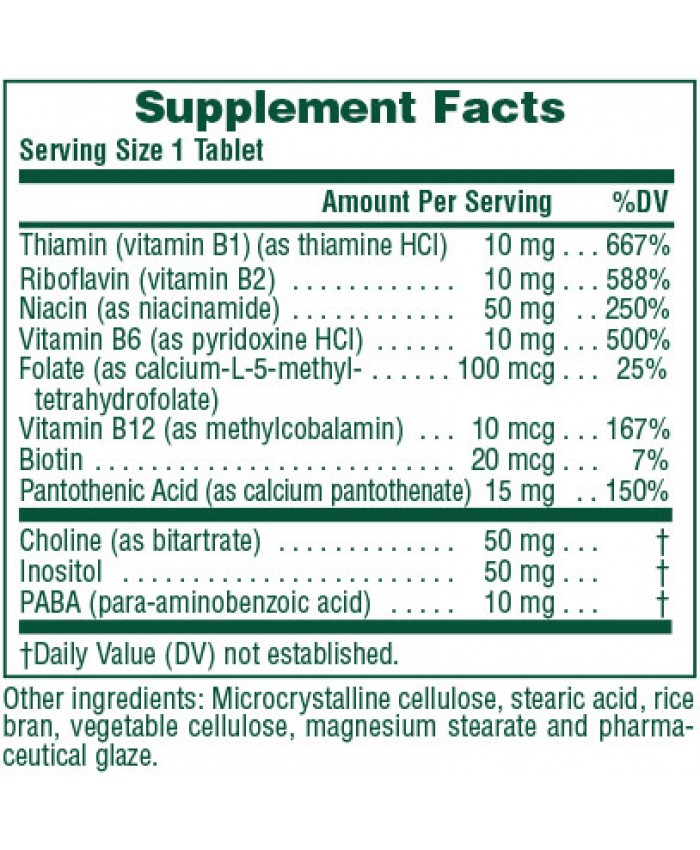 Nature's Plus B-Complex With Rice Bran 90tabs
